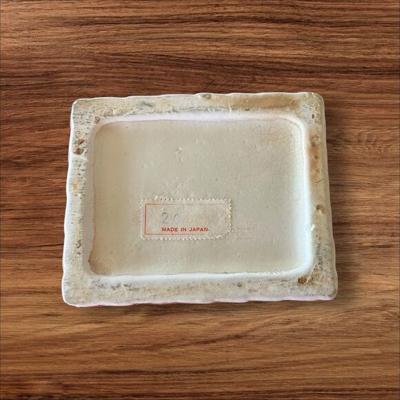 vintage 1970s Storage Ceramic Fruit Basket with Lid RARE Japan - Picture 6 of 12